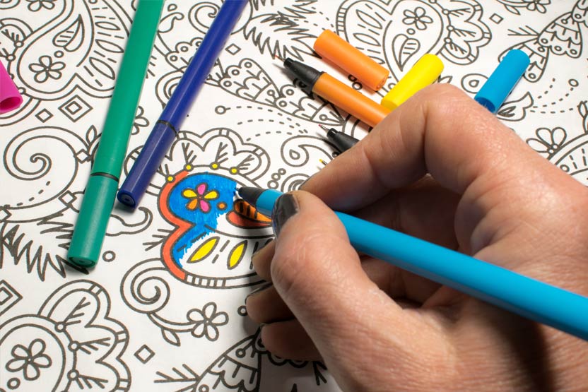 Lustiger Stressabbau Künstlerbedarf Erwachsene Malbuch Hand Entspannen Malerei 